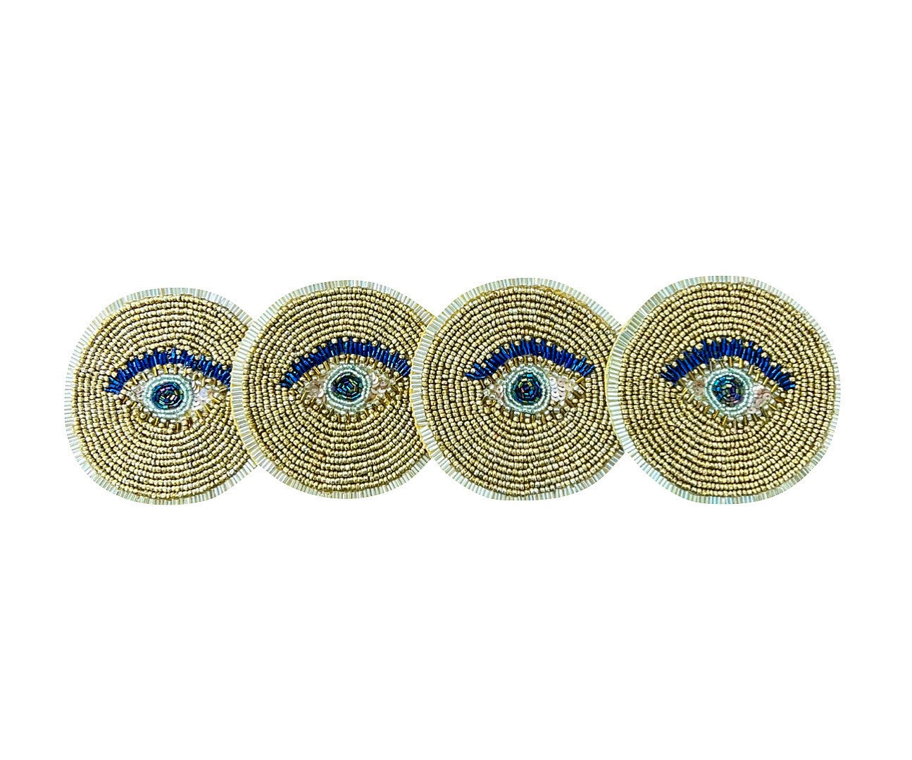 evil eye coasters placemats photo frames hand beaded high quality glass beads