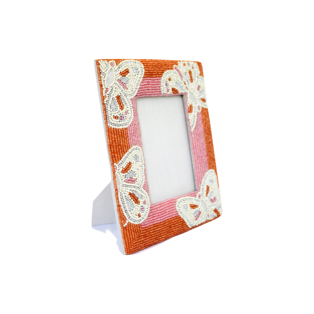 Butterfly Photo Frame - Glass Beads