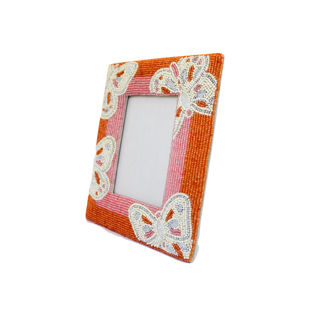 Butterfly Photo Frame - Glass Beads