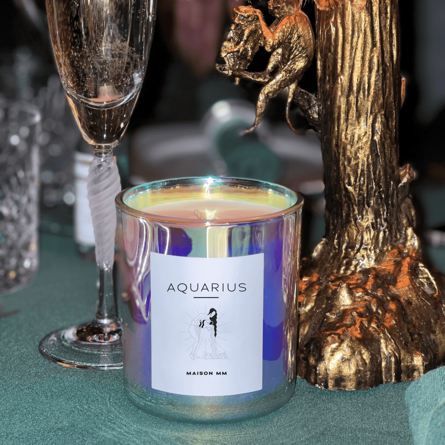 Maison MM Zodiac Aquarius Candle - Natural Wax