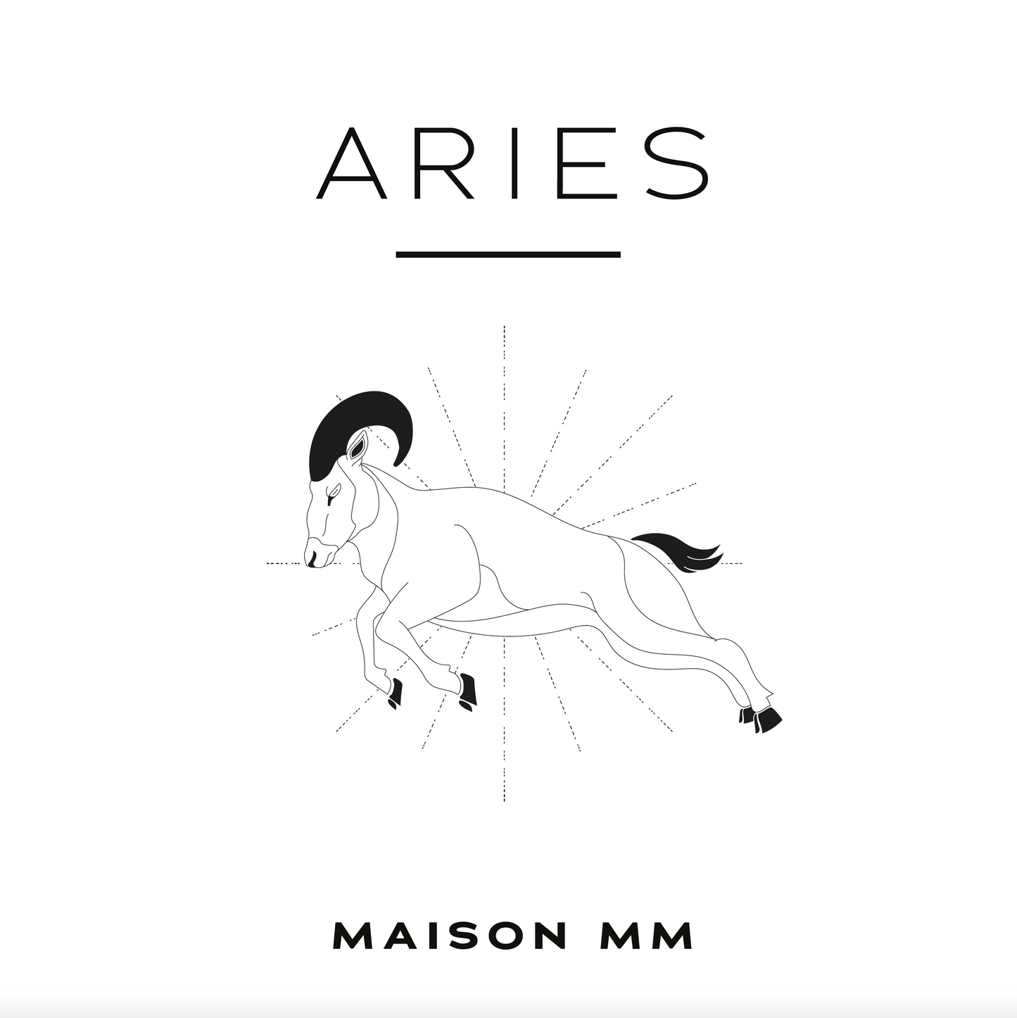 Maison MM Zodiac Aries Candle - Natural Wax