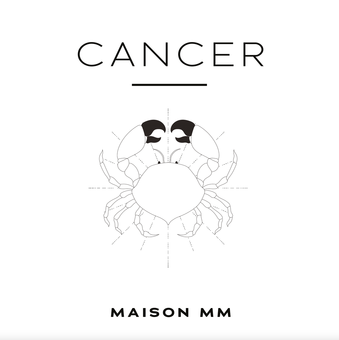 Maison MM Zodiac Cancer Candle - Natural Wax